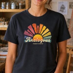 color palette shirt analogous made to blend design