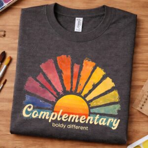 Color Wheel Shirt – Complementary Boldly Different Graphic Tee