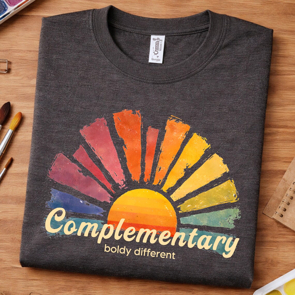 Color Wheel Shirt – Complementary Boldly Different Graphic Tee