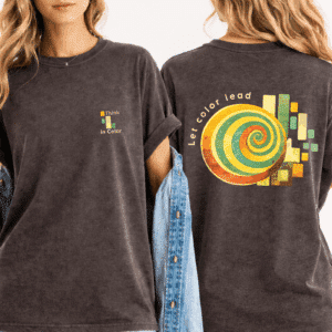 colorful artist shirt think in color