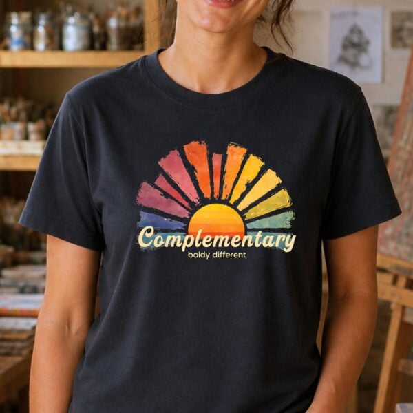 Color Contrast Shirt – Complementary Always Kind Always Bold Tee - Image 2
