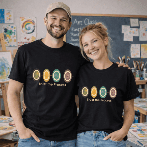 Artist Process Shirt – Trust The Process Creative Art Teacher Tee - Image 2