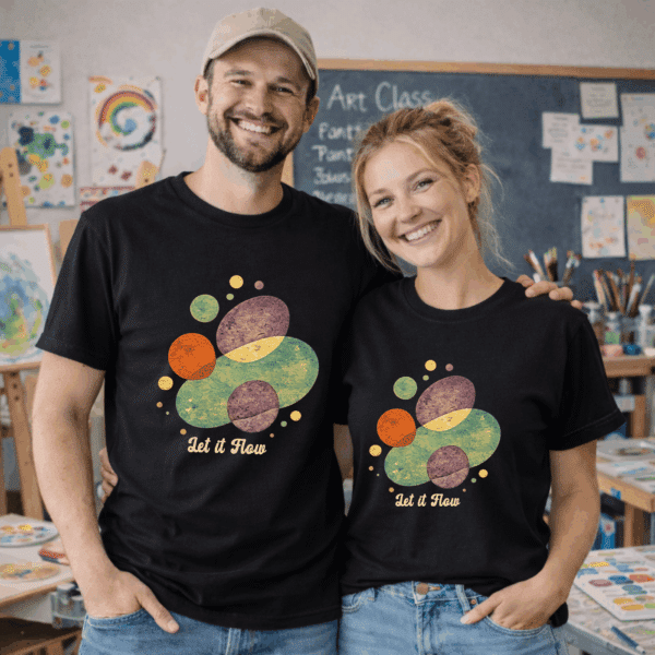 Art Flow Shirt – Let It Flow Creative Art Teacher Tee - Image 2