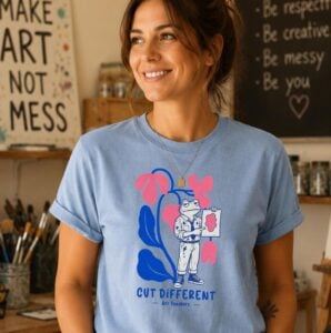 creative graphic tee cut different frog