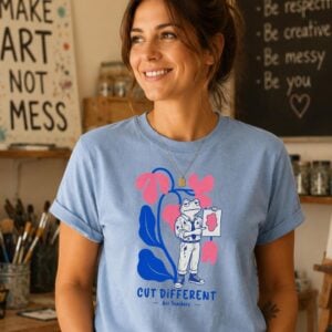 creative graphic tee cut different frog