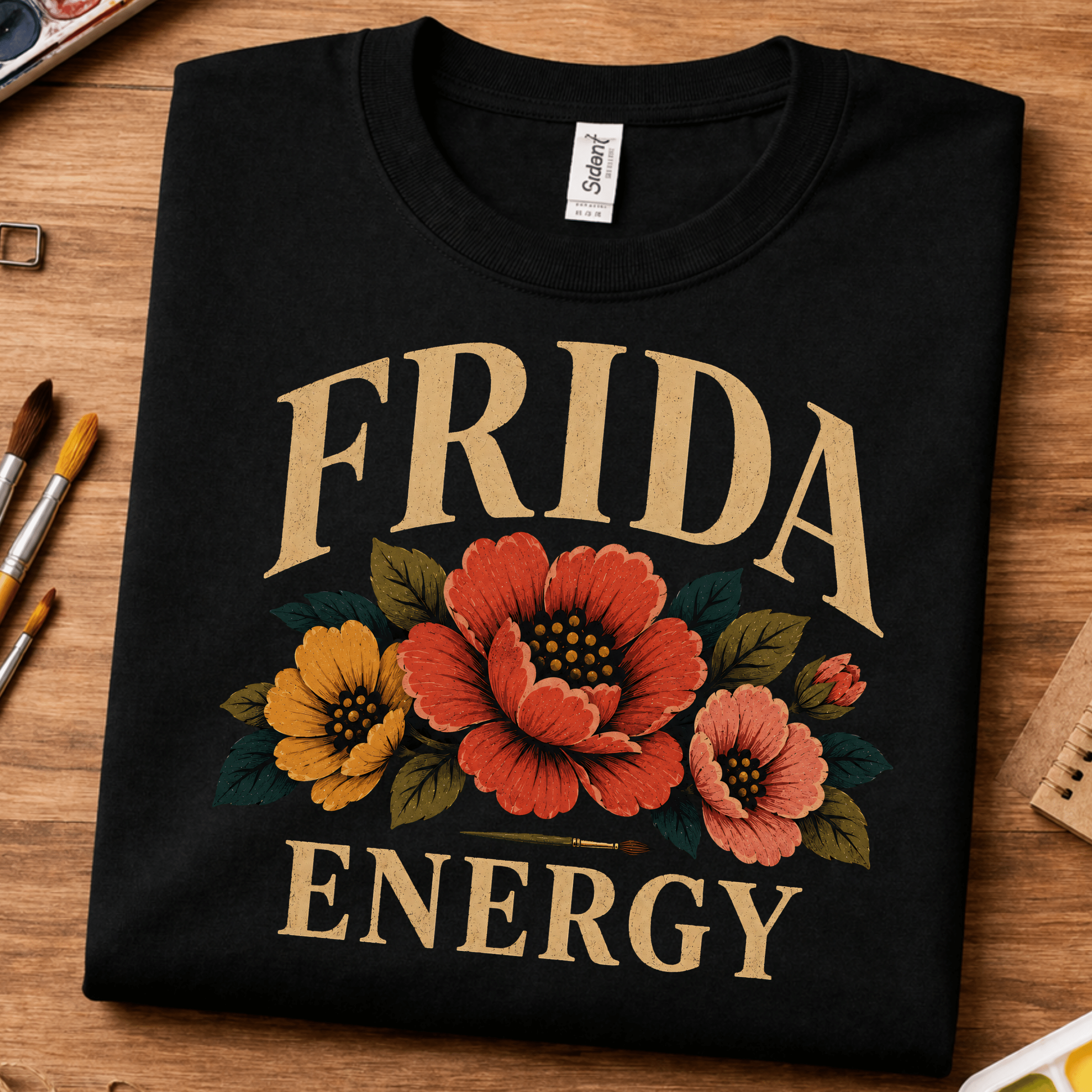 frida kahlo shirt frida energy floral design