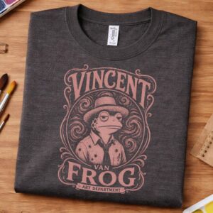 frog artist shirt vincent van frog design