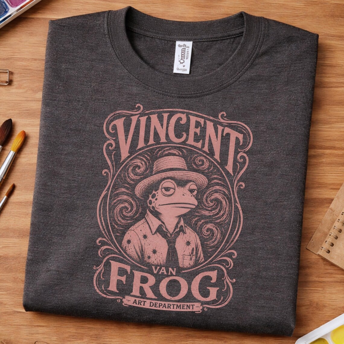frog artist shirt vincent van frog design