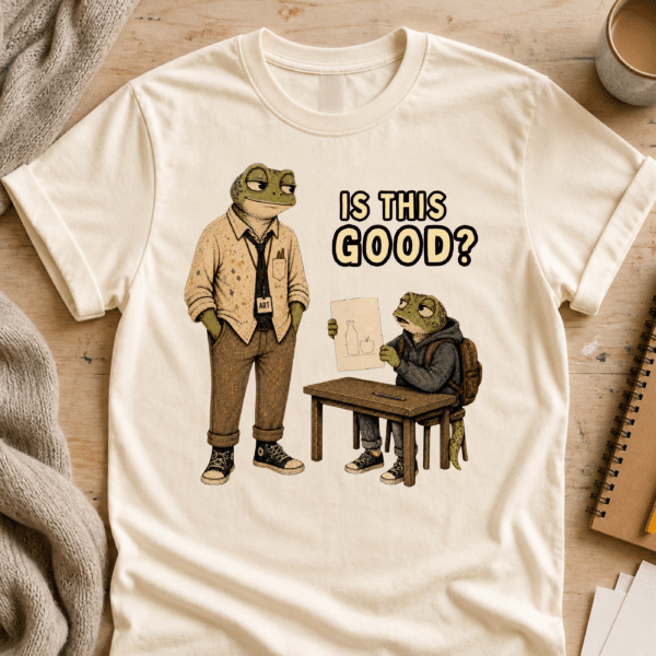 frog teacher shirt funny art class