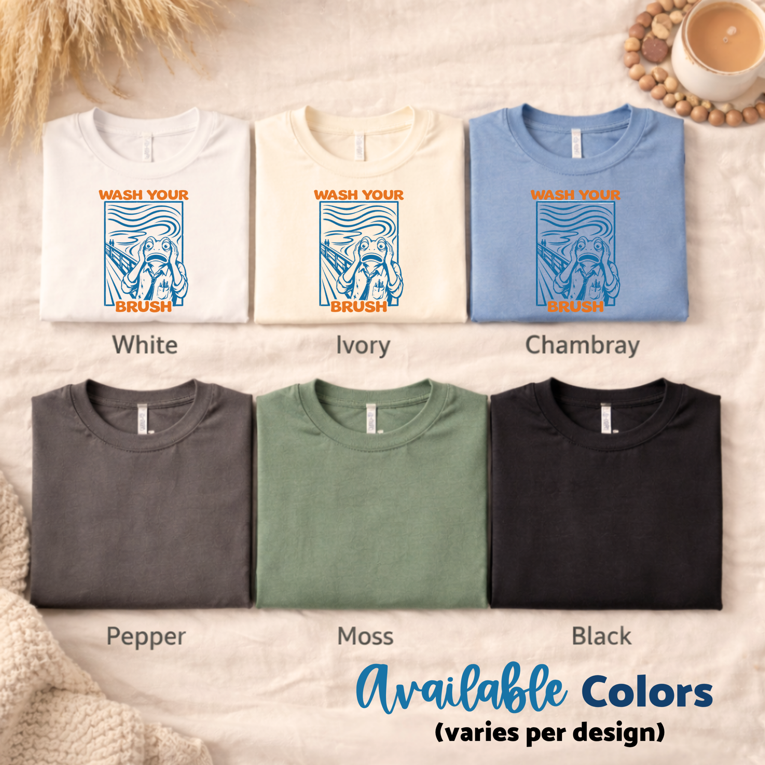 frog teacher shirt painting classroom design