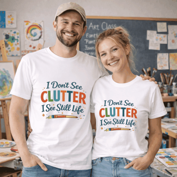 Still Life Shirt – I Don’t See Clutter I See Still Life Funny Tee - Image 2