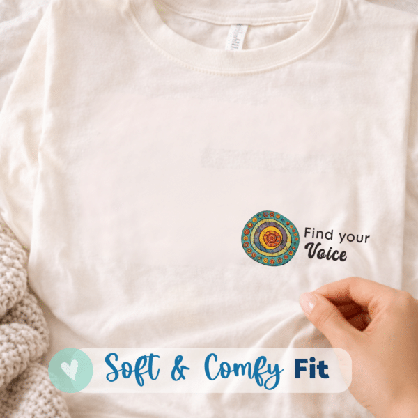Creative Teacher Shirt – Find Your Voice Color Outside the Noise Art Tee - Image 3