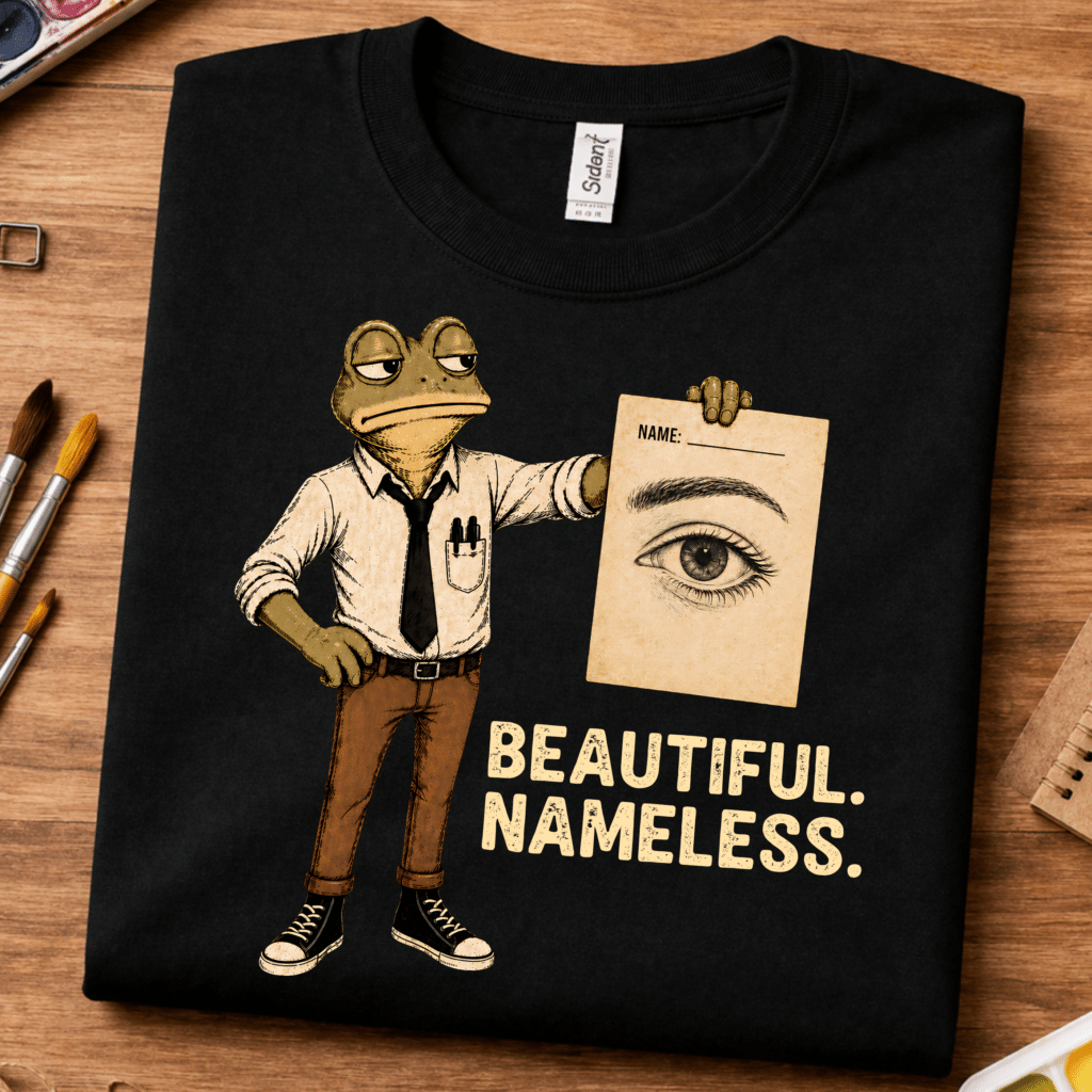 student artwork shirt beautiful nameless frog