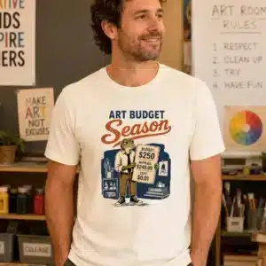 teacher budget shirt art budget season