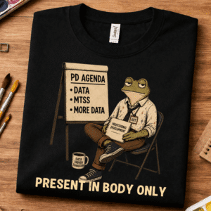 teacher funny shirt present in body frog