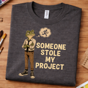 teacher funny t shirt project frog design
