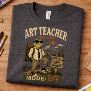 teacher hiking shirt art teacher hike club