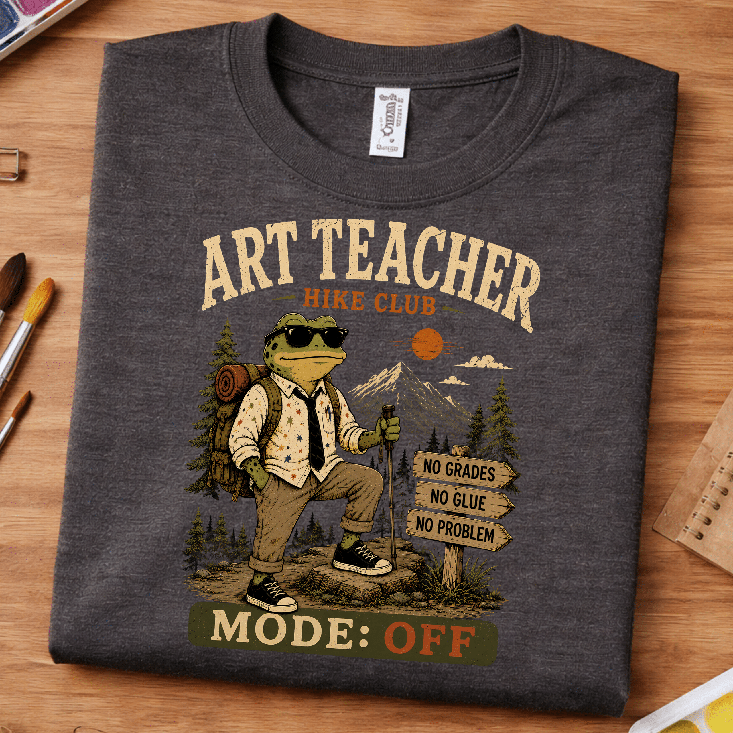 teacher hiking shirt art teacher hike club