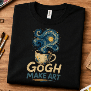 van gogh shirt gogh make art design