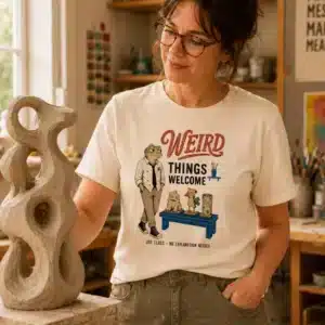 weird art shirt weird things welcome