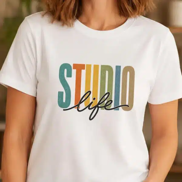 Artist Studio Shirt – Studio Life Creative Artist Graphic Tee Inspiring - Image 2
