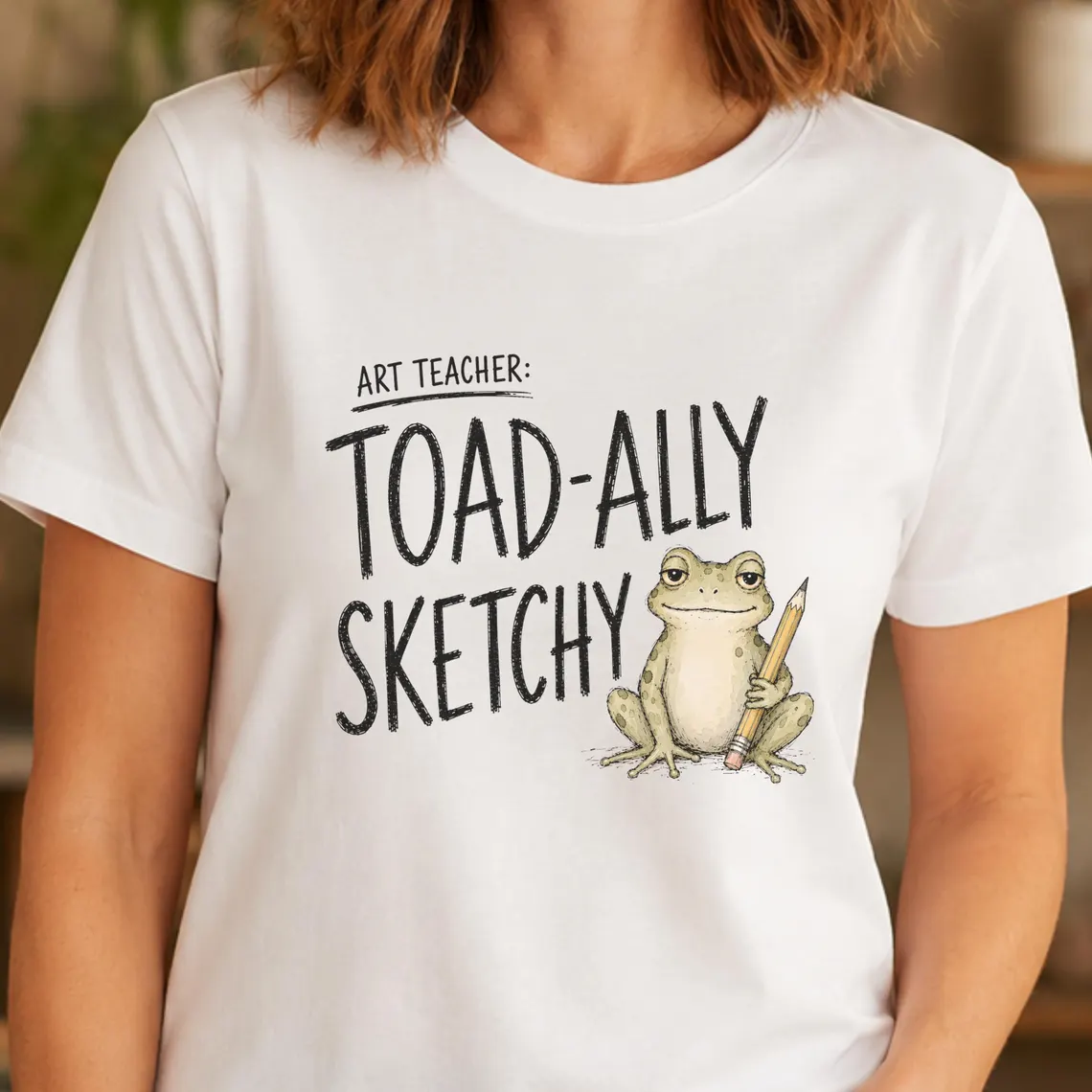 Art teacher shirt featuring drawing humor shirt