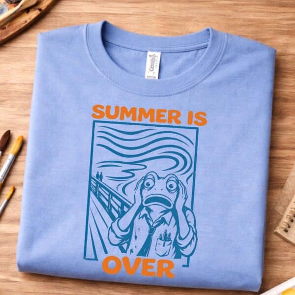 Back to School Art Teacher Shirt – Summer Is Over Funny Tee - Image 3