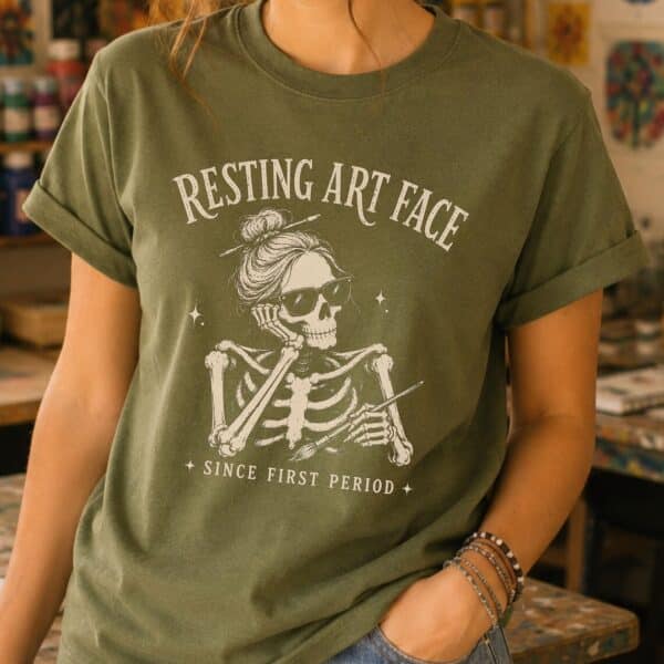Artist Shirt – Resting Art Face Funny Graphic Tee - Image 2