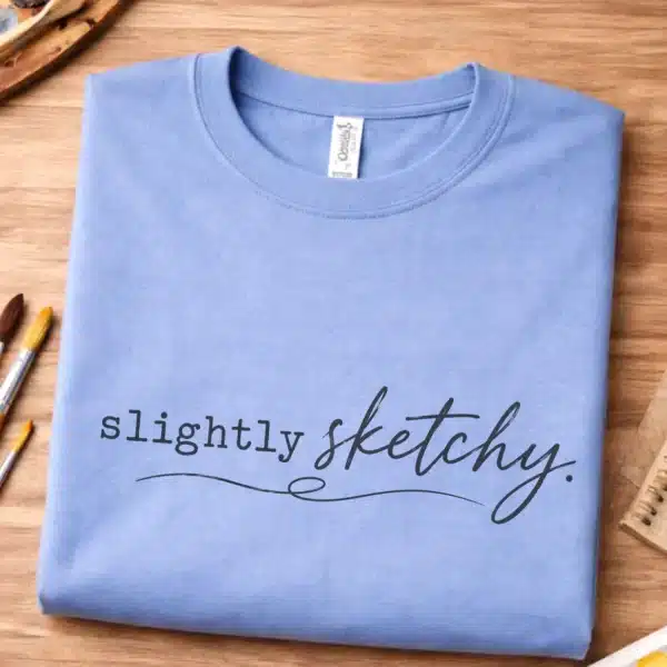 Sketch Artist Shirt – Slightly Sketchy Funny Art Teacher Tee - Image 3