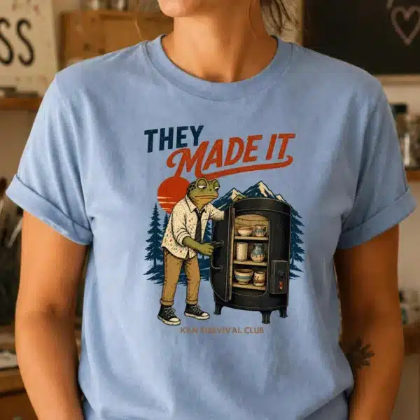 Kiln Shirt – They Made It Kiln Survival Club Funny Art Teacher Tee - Image 2