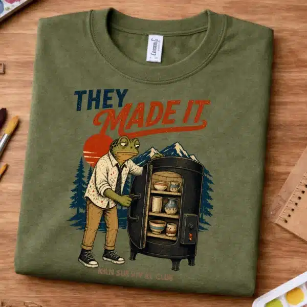 Kiln Shirt – They Made It Kiln Survival Club Funny Art Teacher Tee - Image 3