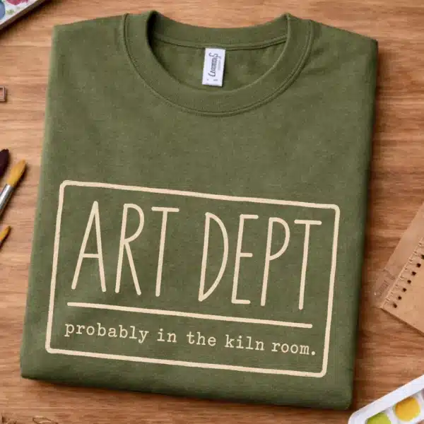 Ceramics Teacher Shirt – Art Dept Probably In The Kiln Room Tee Funny - Image 2
