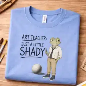 Shading art shirt featuring Just A Little Shady Vincent Van Frog design