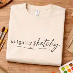 Sketch artist shirt featuring Slightly Sketchy design