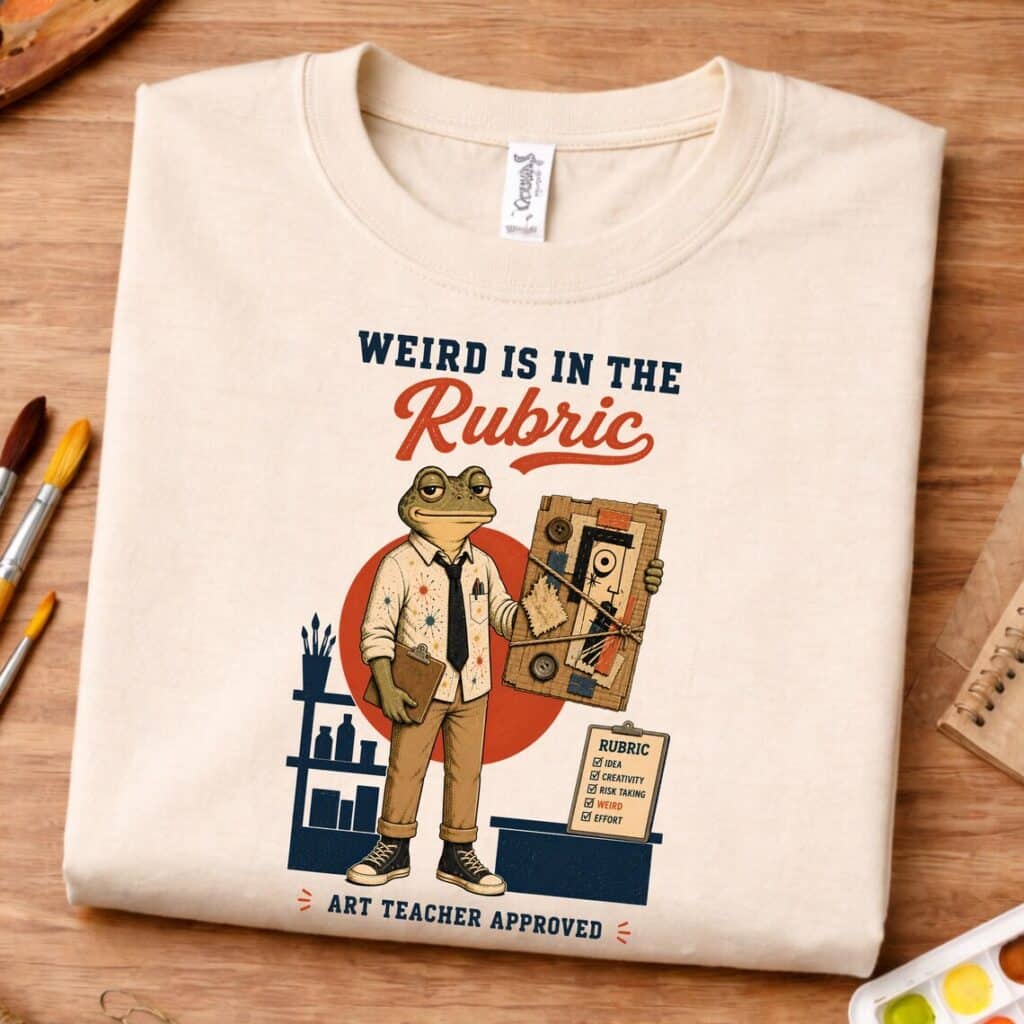 art rubric shirt weird is in the rubric