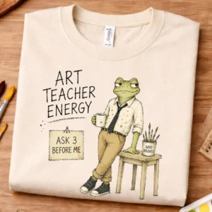 art teacher gift shirt art teacher energy
