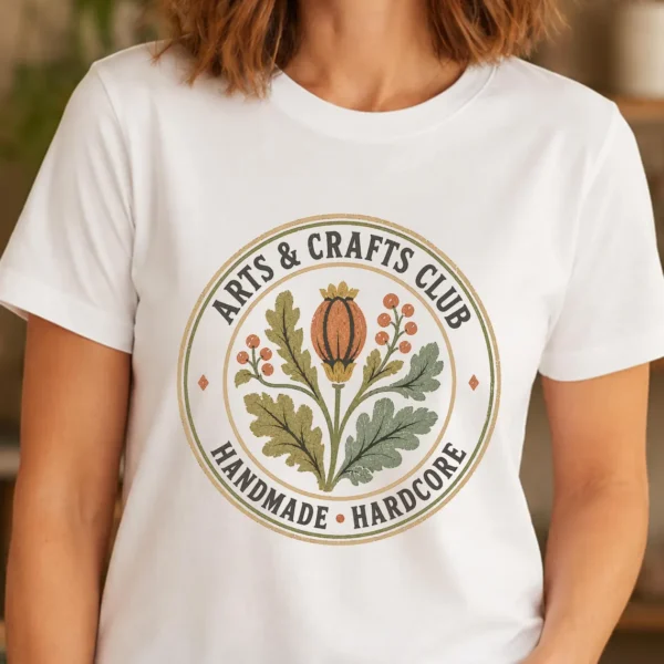 Arts and Crafts Shirt – Arts and Crafts Club Art Teacher Tee Inspiring - Image 3