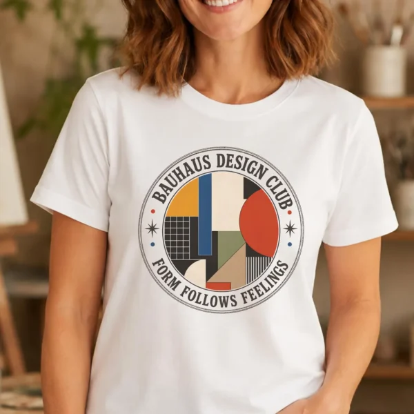 Bauhaus Shirt – Bauhaus Design Club Art Teacher Tee Inspirational - Image 3