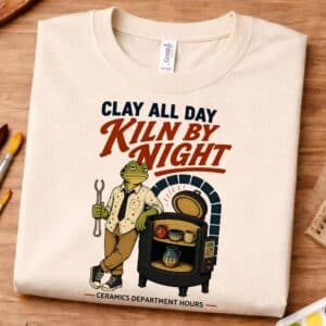 ceramics shirt clay all day kiln by night