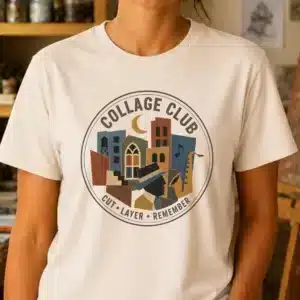 collage art shirt club design