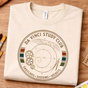 da vinci shirt study club design