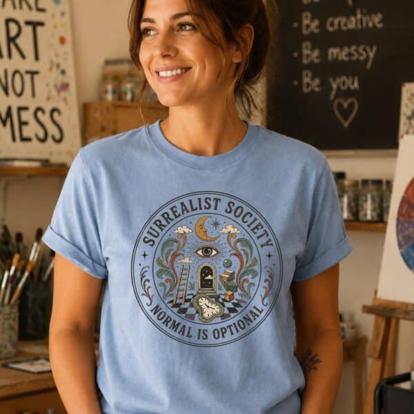 Surrealism Shirt – Surrealist Society Art Teacher Inspirational Tee - Image 2