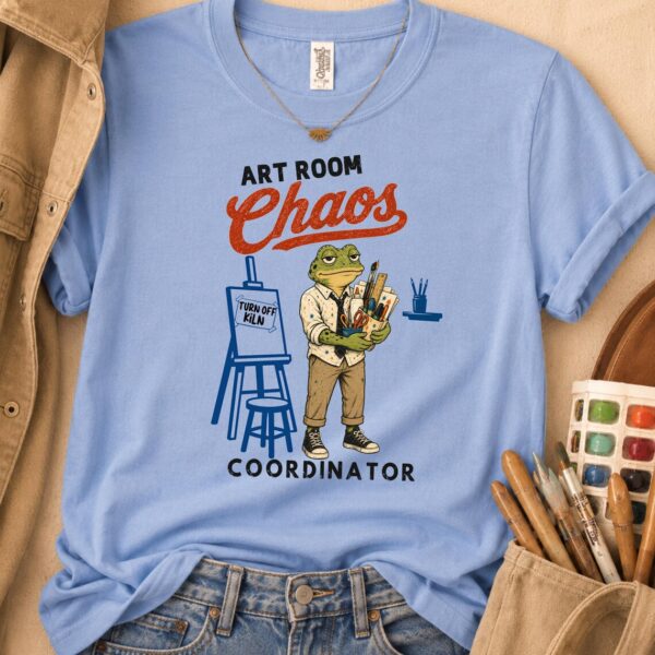 Art Room Shirt – Chaos Coordinator Funny Art Teacher Tee - Image 3