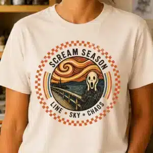 halloween art teacher shirt scream season