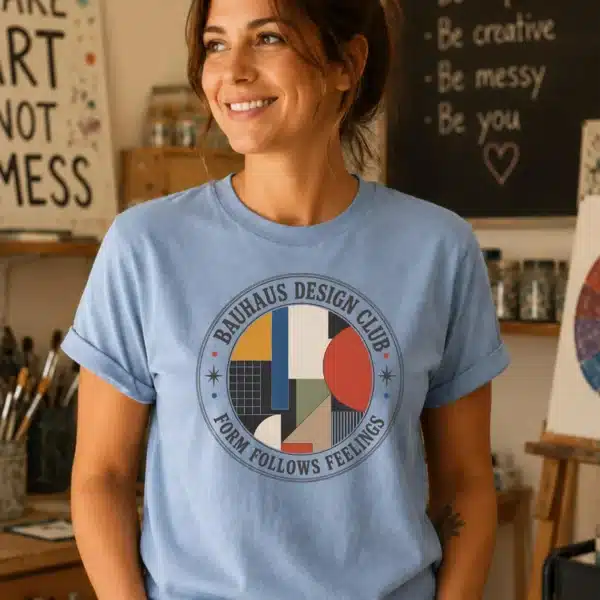 Bauhaus Shirt – Bauhaus Design Club Art Teacher Tee Inspirational - Image 2