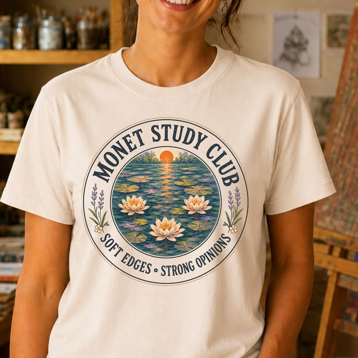 monet shirt study club design