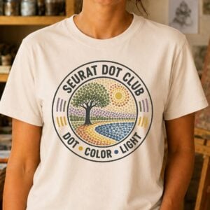 pointillism shirt seurat dot club