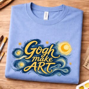 van gogh art shirt gogh make art