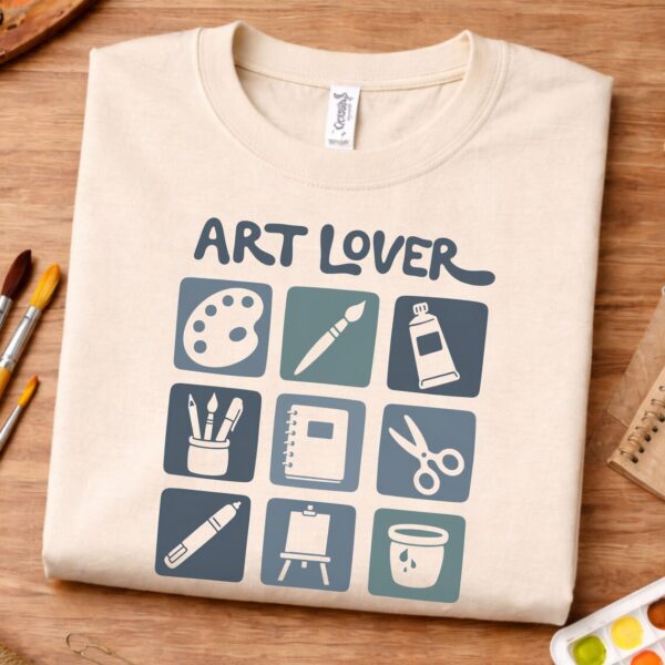 Artist Icons Shirt – Art Lover Creative Graphic Inspiring Tee - Image 3