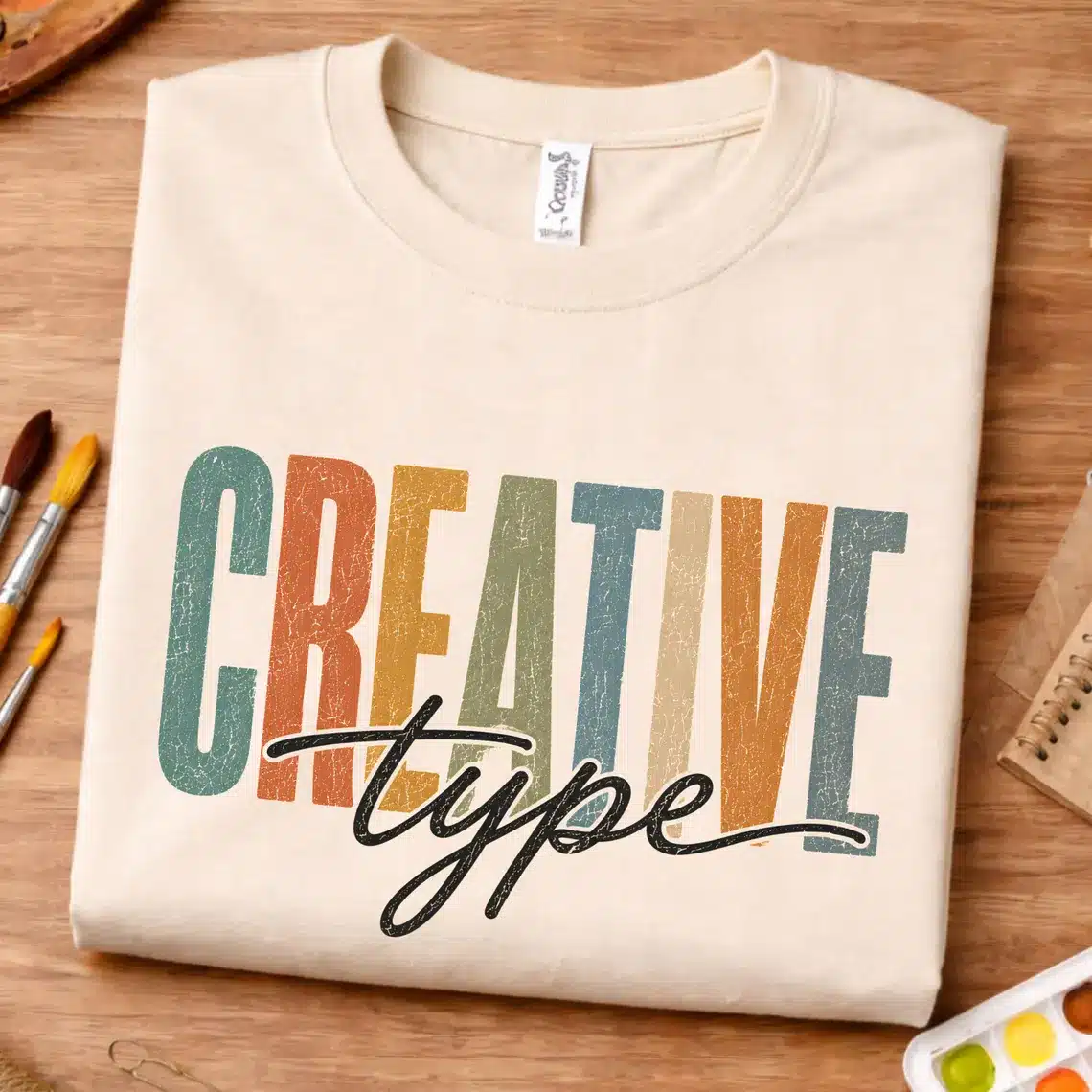 Creative typography shirt featuring Creative Type design